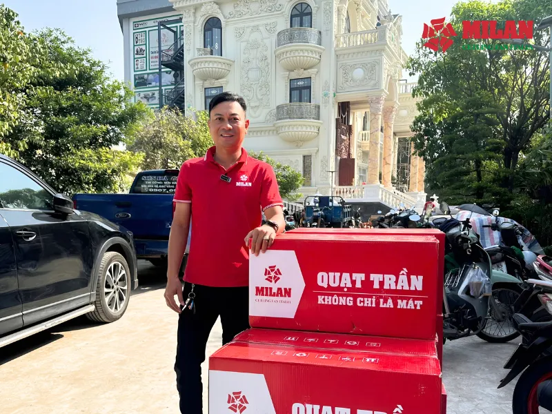 Quạt trần Italia cung cấp quạt trần nhẹ chất lượng chuẩn Âu.